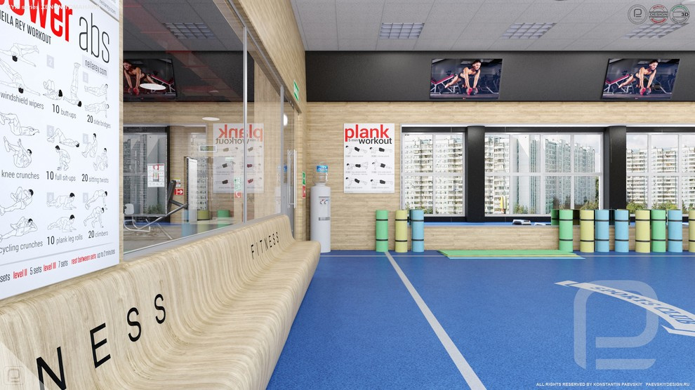 Зал групповых занятий GYM series XENON-TOMAHAWK