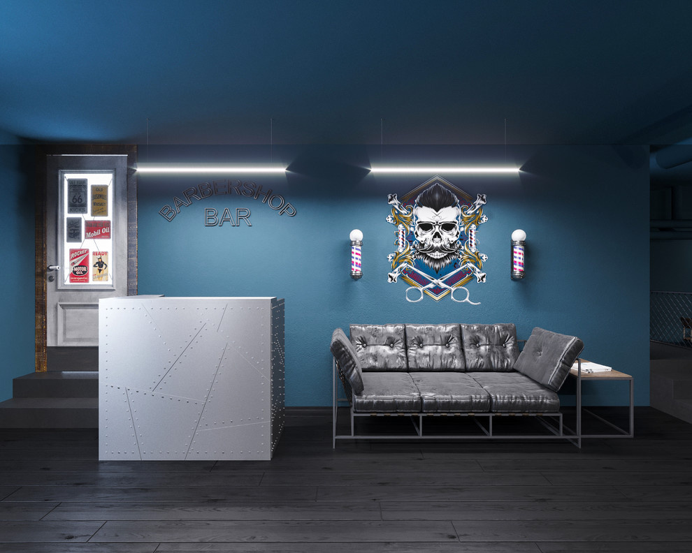 Barber shop in loft style