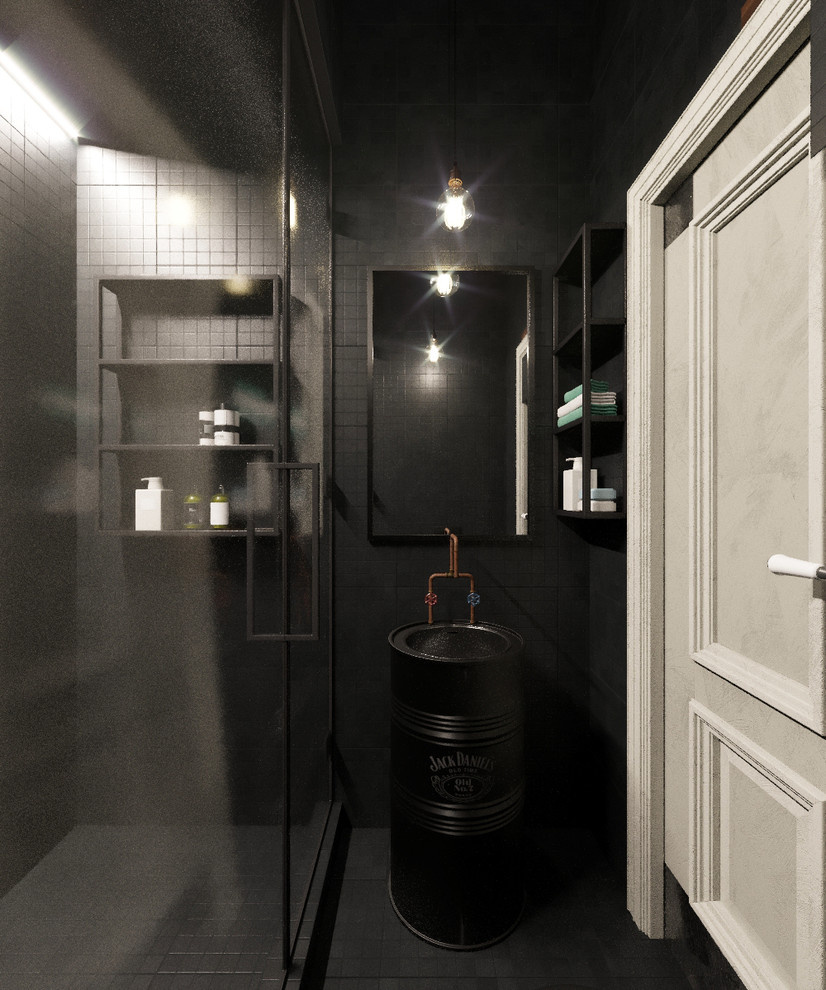 Barber shop in loft style