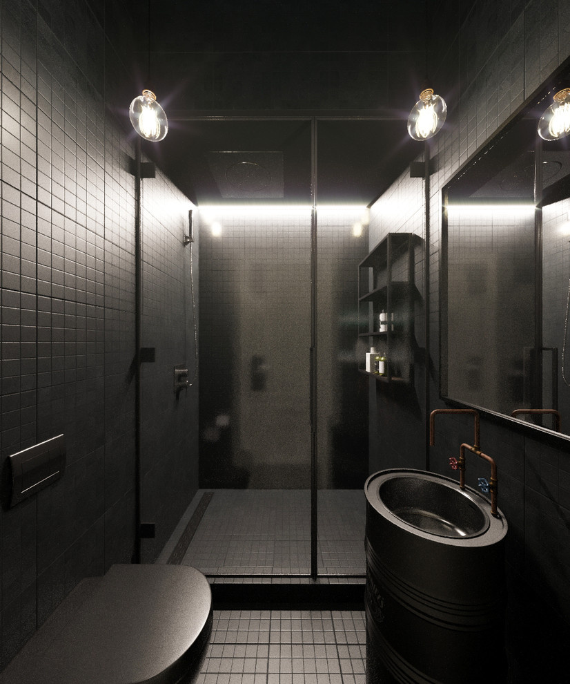 Barber shop in loft style