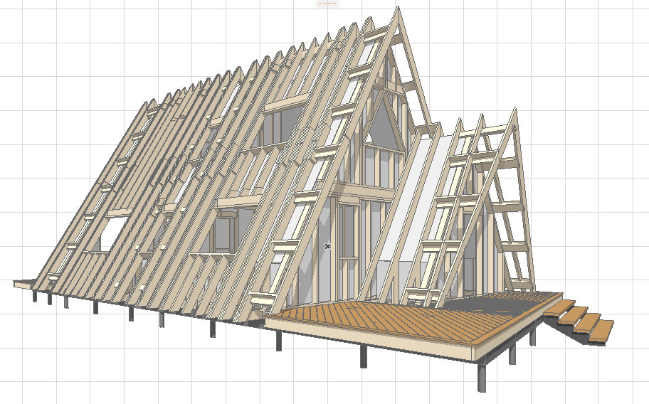 Обложка проекта: Дом-шалаш A-Frame