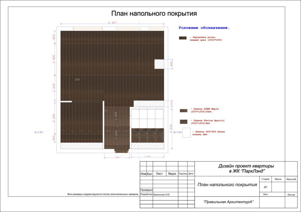Апартаменты в ЖК "ПаркЛэнд"