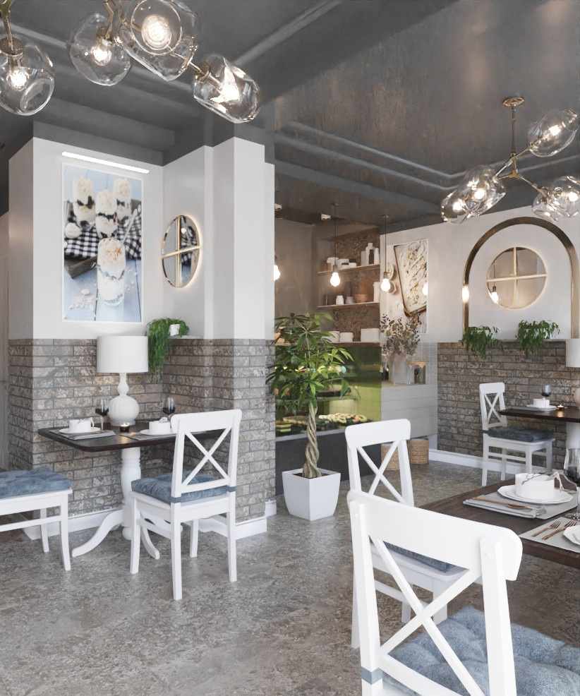 Restaurant_001_интерьер ресторана "Сладкое счастье"