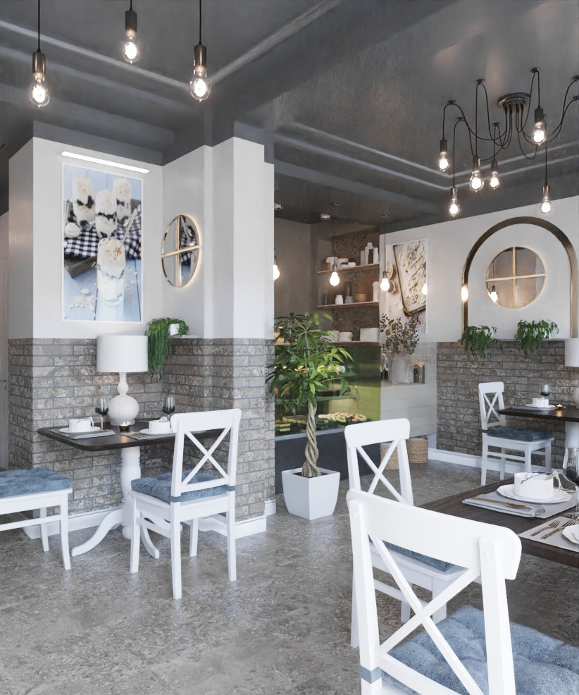 Restaurant_001_интерьер ресторана "Сладкое счастье"