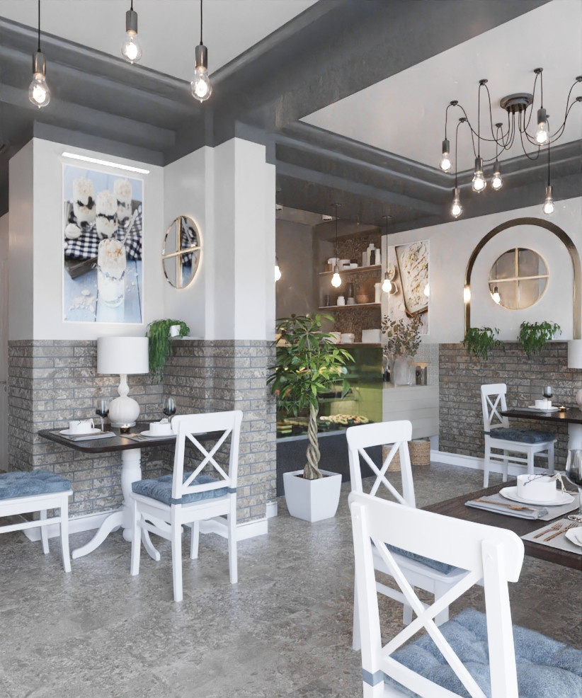 Restaurant_001_интерьер ресторана "Сладкое счастье"