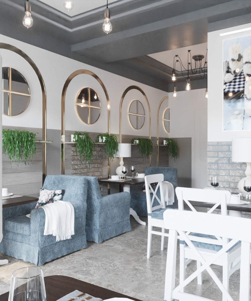 Restaurant_001_интерьер ресторана "Сладкое счастье"