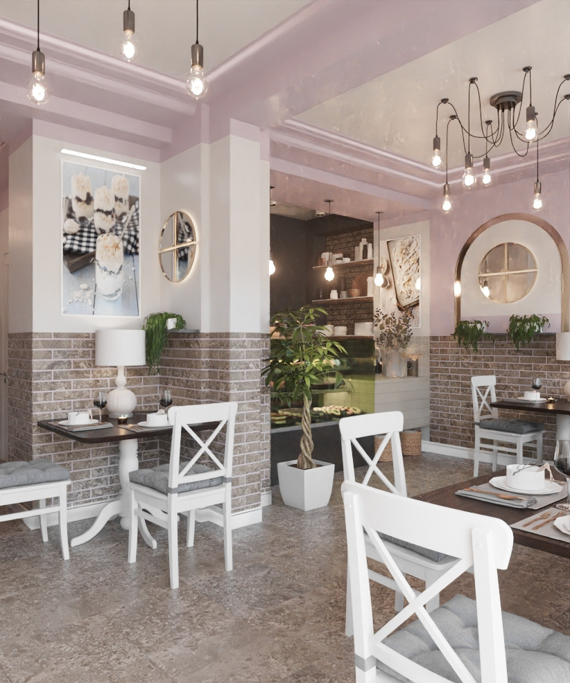 Restaurant_001_интерьер ресторана "Сладкое счастье"