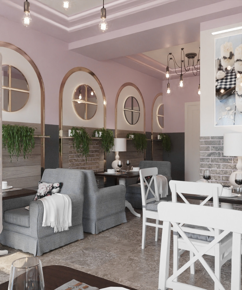 Restaurant_001_интерьер ресторана "Сладкое счастье"