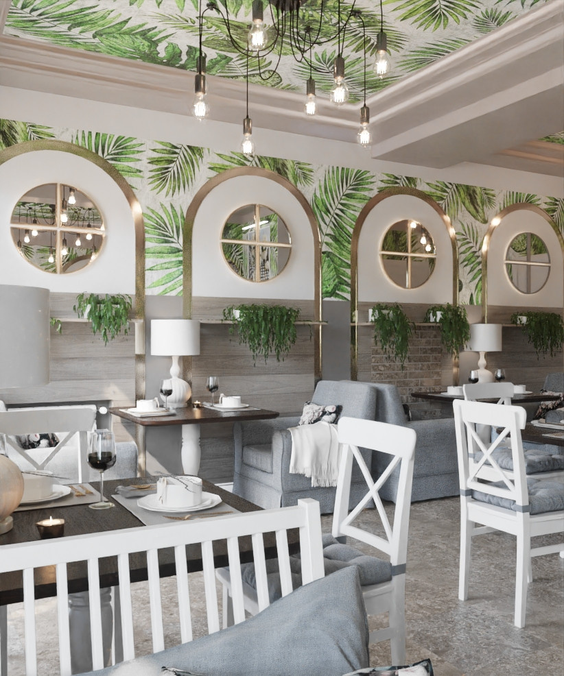 Restaurant_001_интерьер ресторана "Сладкое счастье"