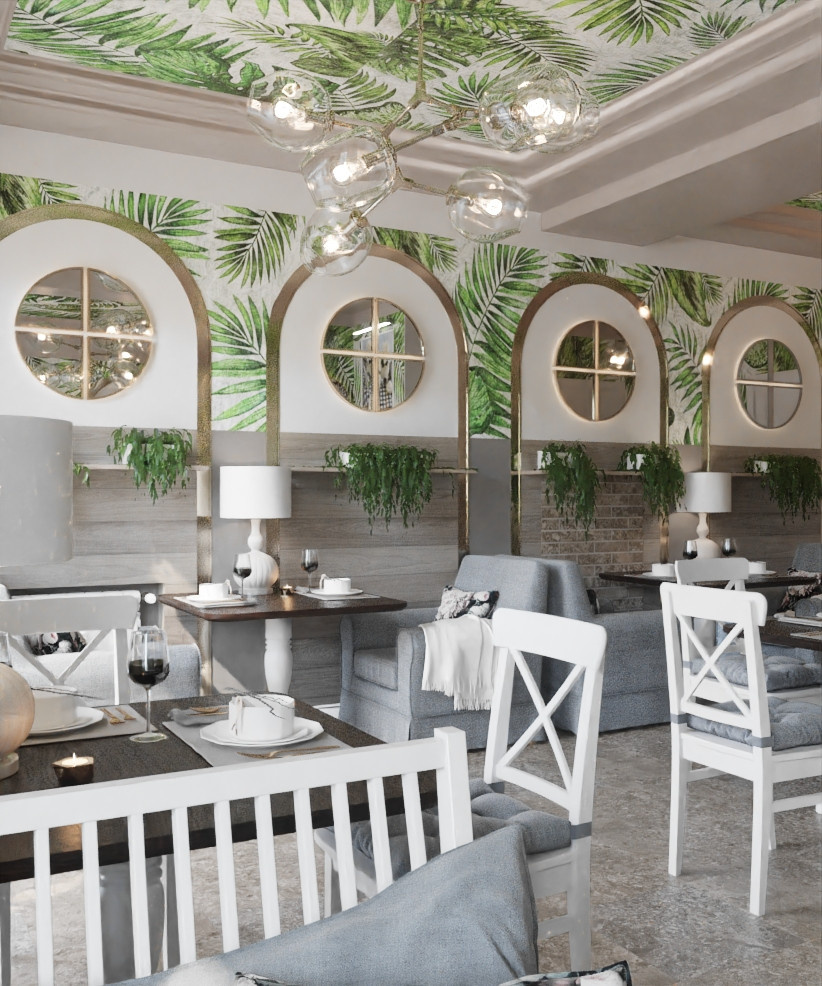 Restaurant_001_интерьер ресторана "Сладкое счастье"
