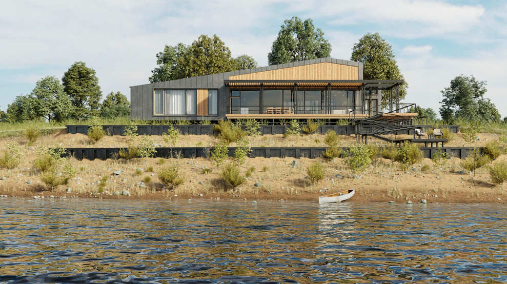 Обложка проекта: House by the river