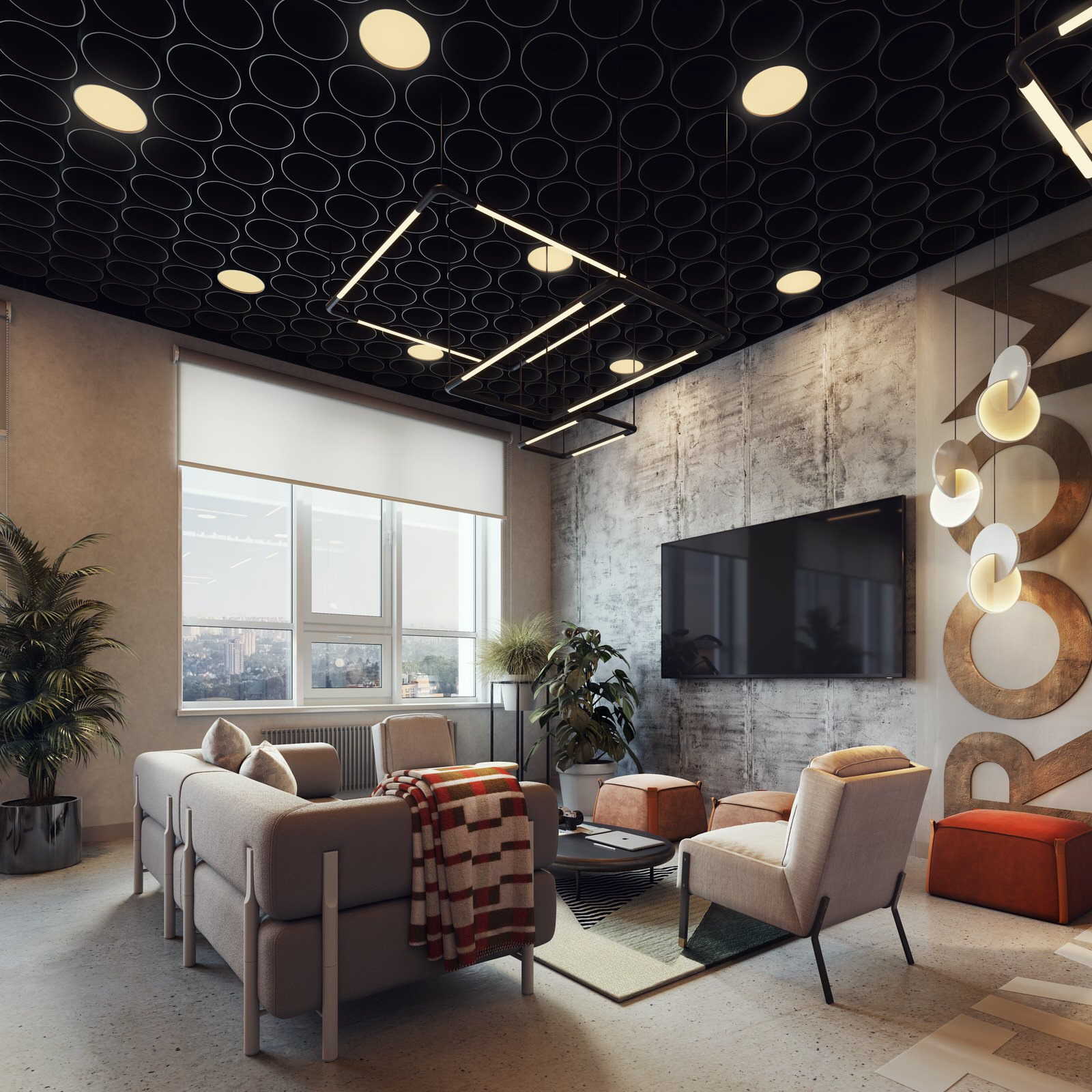 Дизайн концепция офиса .Royal Tower