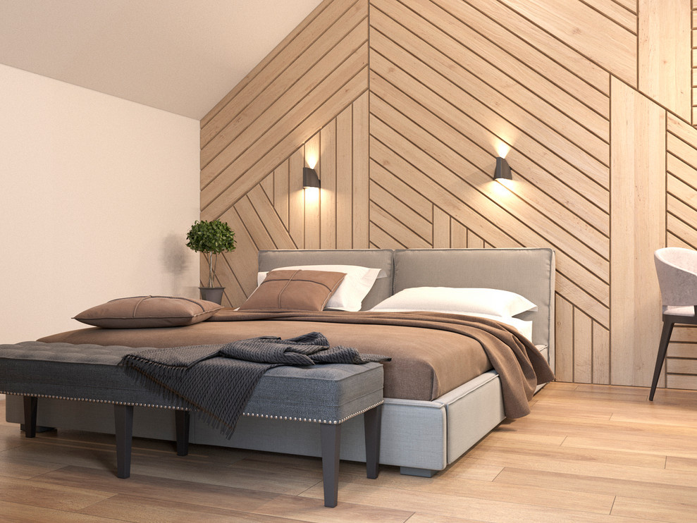 Дом с нотками Loft ( Спальня  с душем)