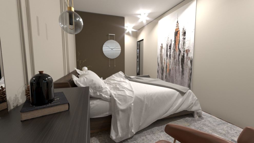 Interior design in a modern classic