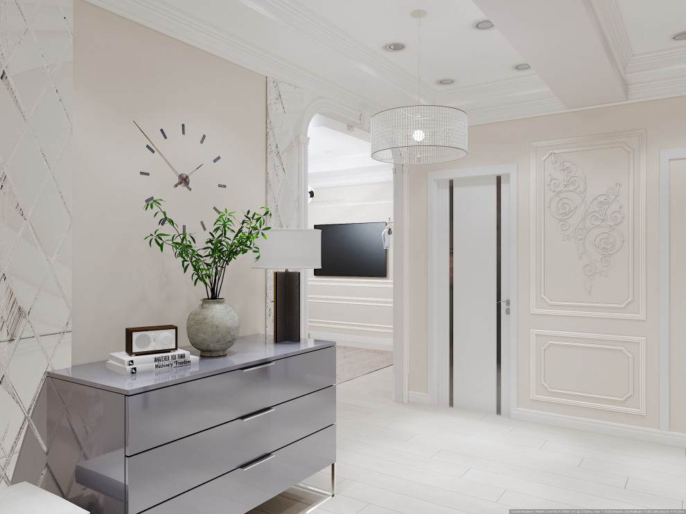 Квартира-студия в современной классике 81 м² в ЖК МЧС