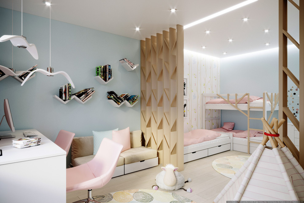 Квартира-студия в современной классике 81 м² в ЖК МЧС
