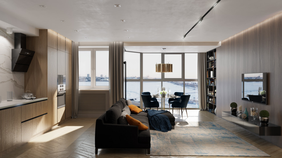Обложка проекта: Квартира 89 м² с видом на Кремль