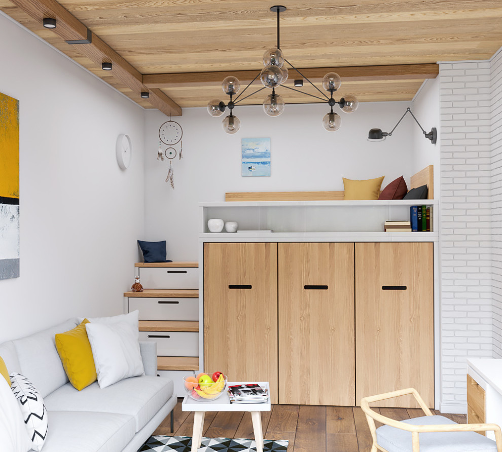 Интерьер спальни в загородном доме
