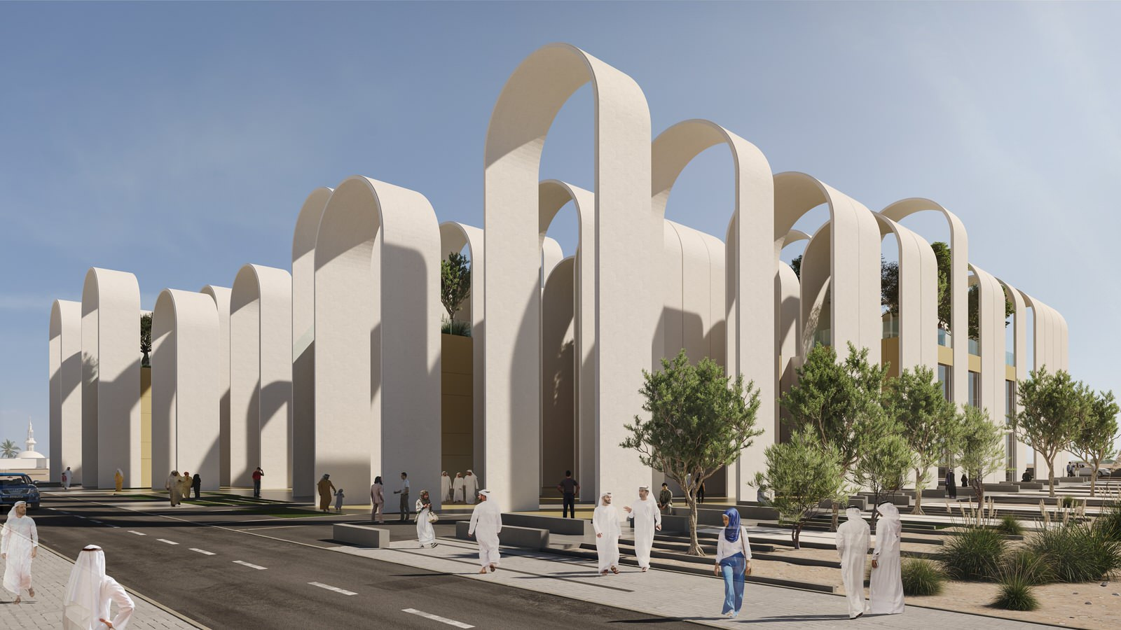 Обложка проекта: Architectural visualization of Barjeel Museum for Modern Arab Art in Sharjah