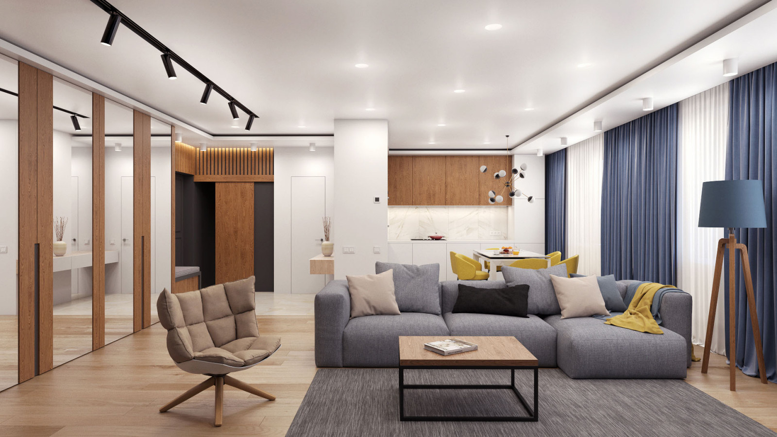Обложка проекта: Дизайн интерьера трёхкомнатной квартиры 120 м², Самара