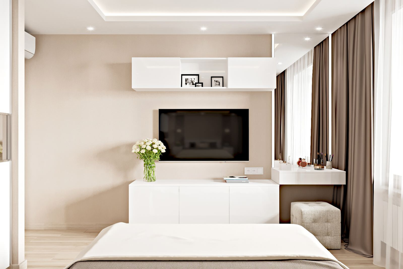 3-комн. квартира - 90 м2. Спальня