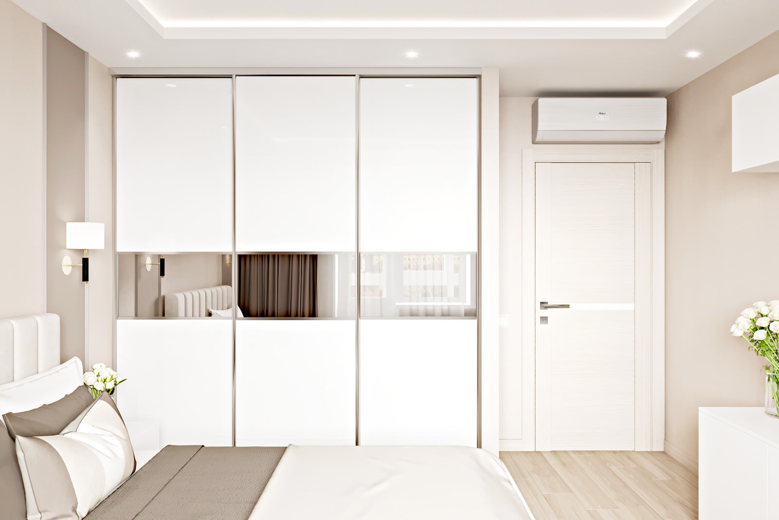3-комн. квартира - 90 м2. Спальня
