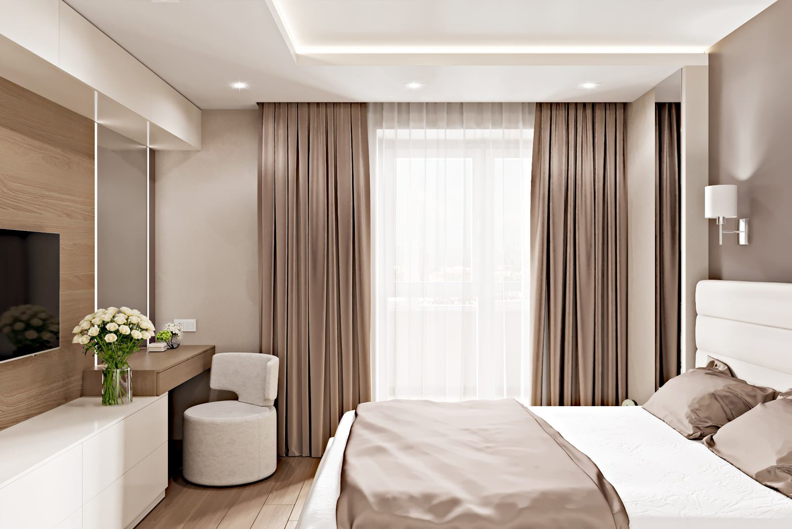 2-комн. квартира - 70 м2. Спальня