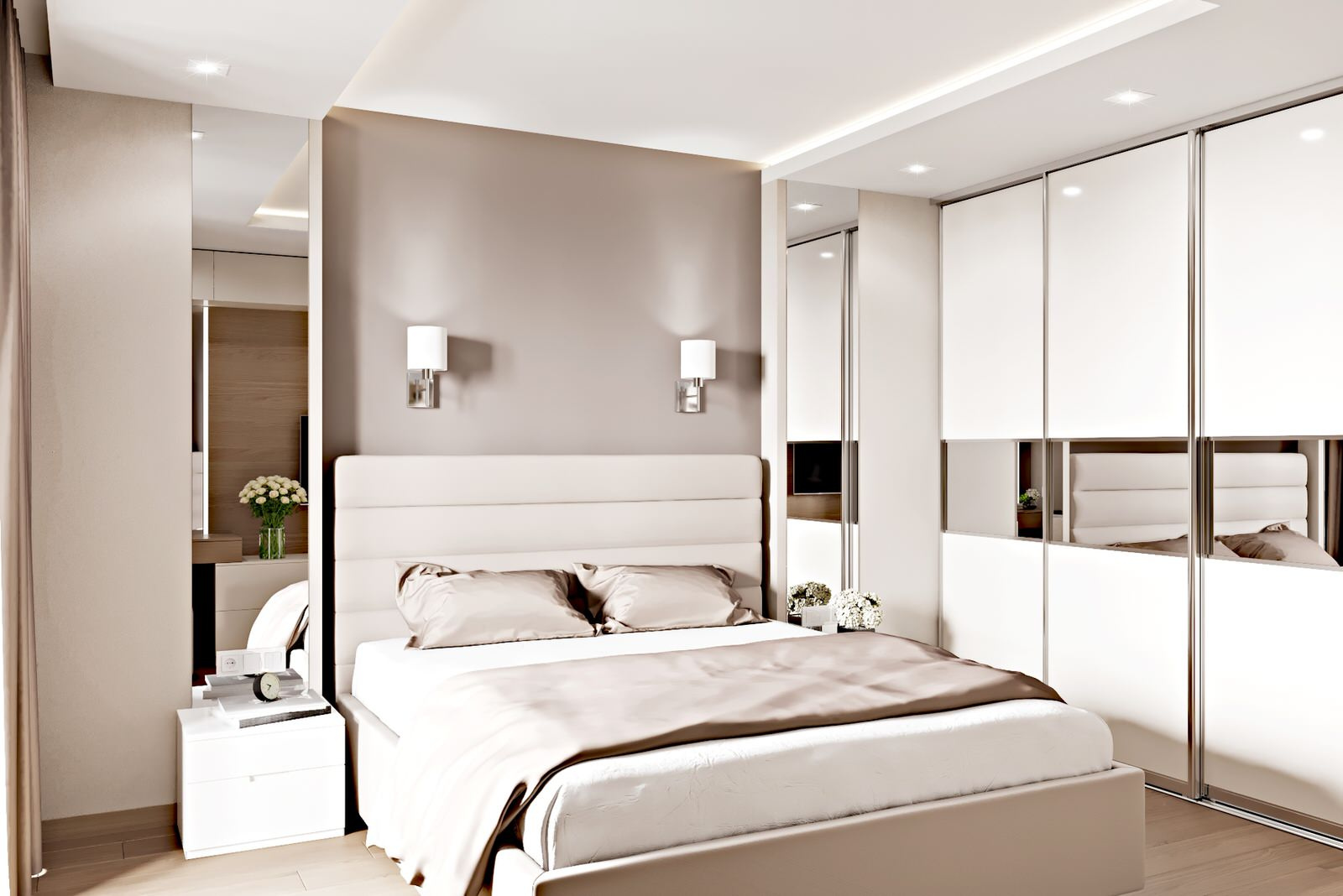 2-комн. квартира - 70 м2. Спальня