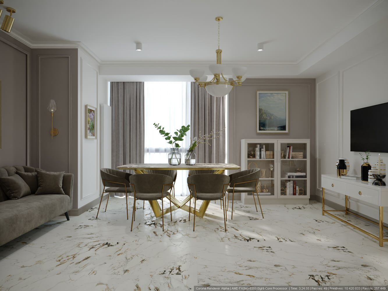Современная классика. Квартира 115 м.кв