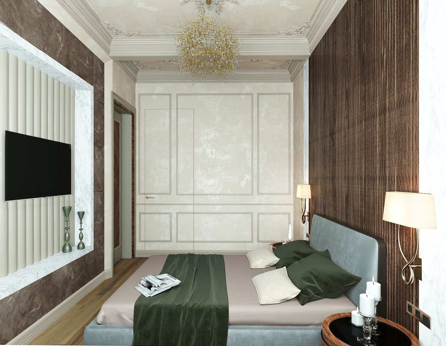 Bilocale elegante in stile  neoclassico