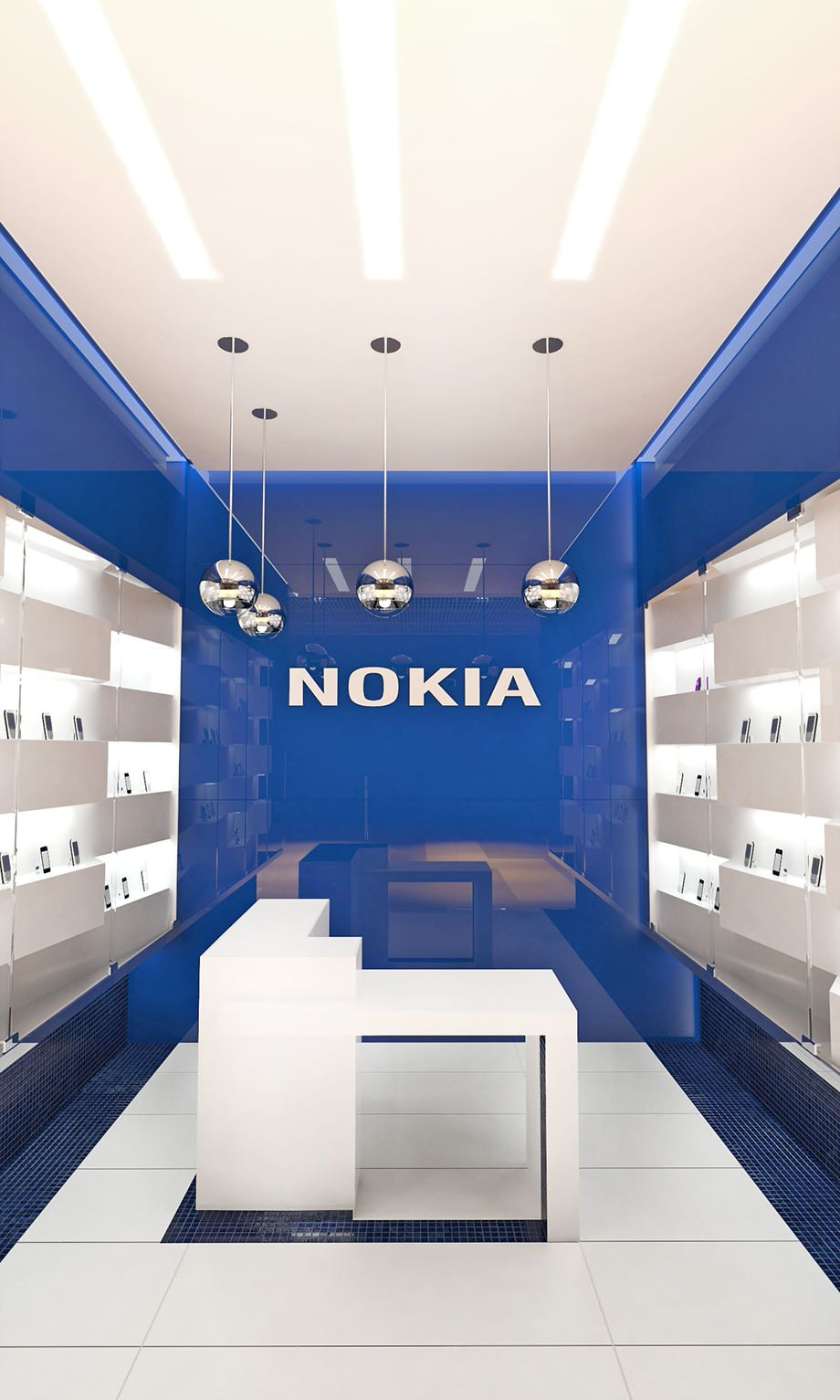 Интерьер магазина электроники NOKIA