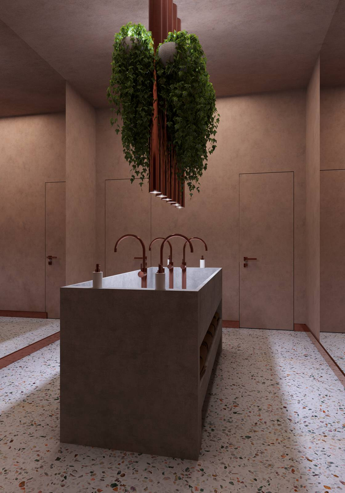Interior visualisation of cafe and restaurant Villa Forli