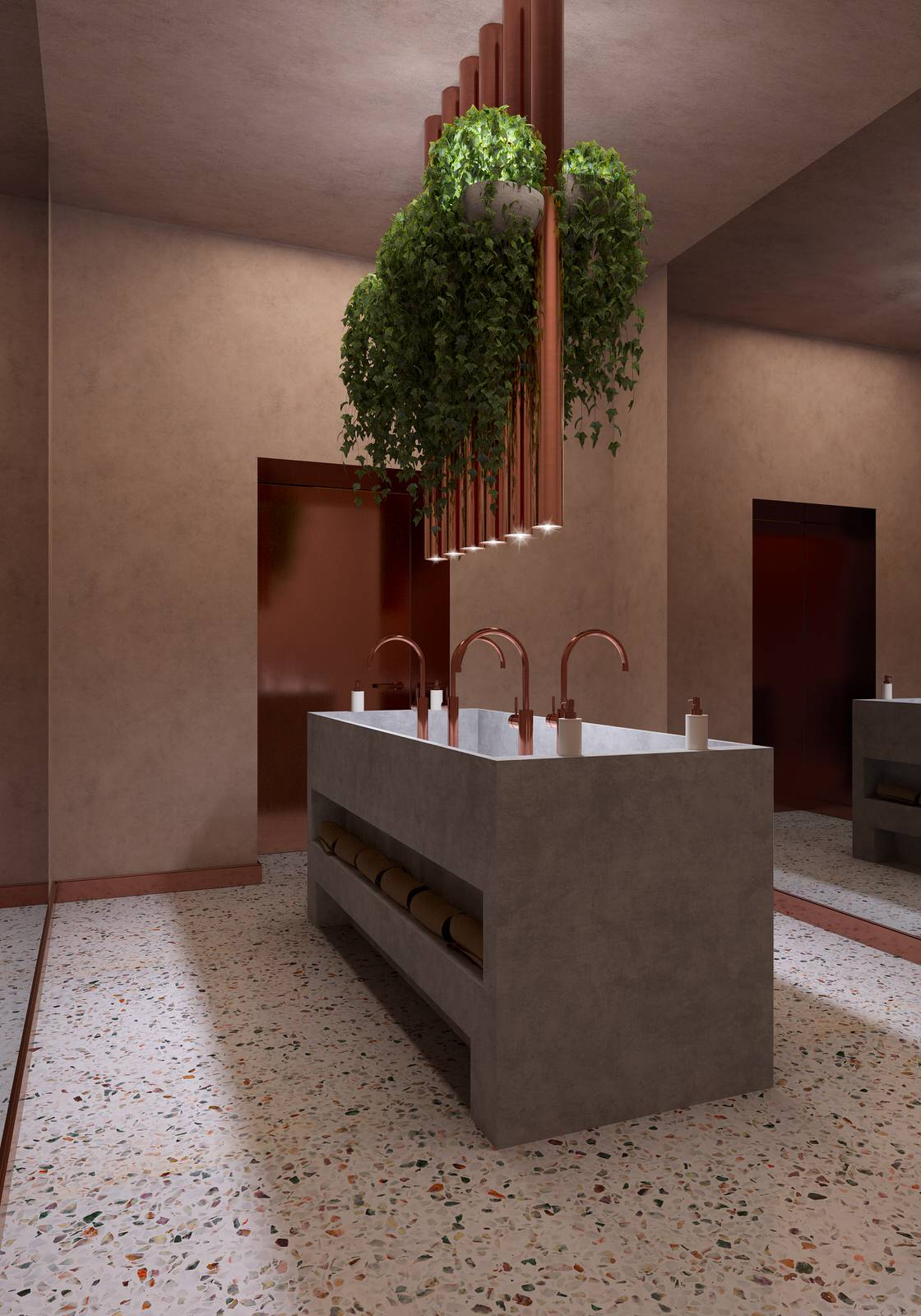 Interior visualisation of cafe and restaurant Villa Forli