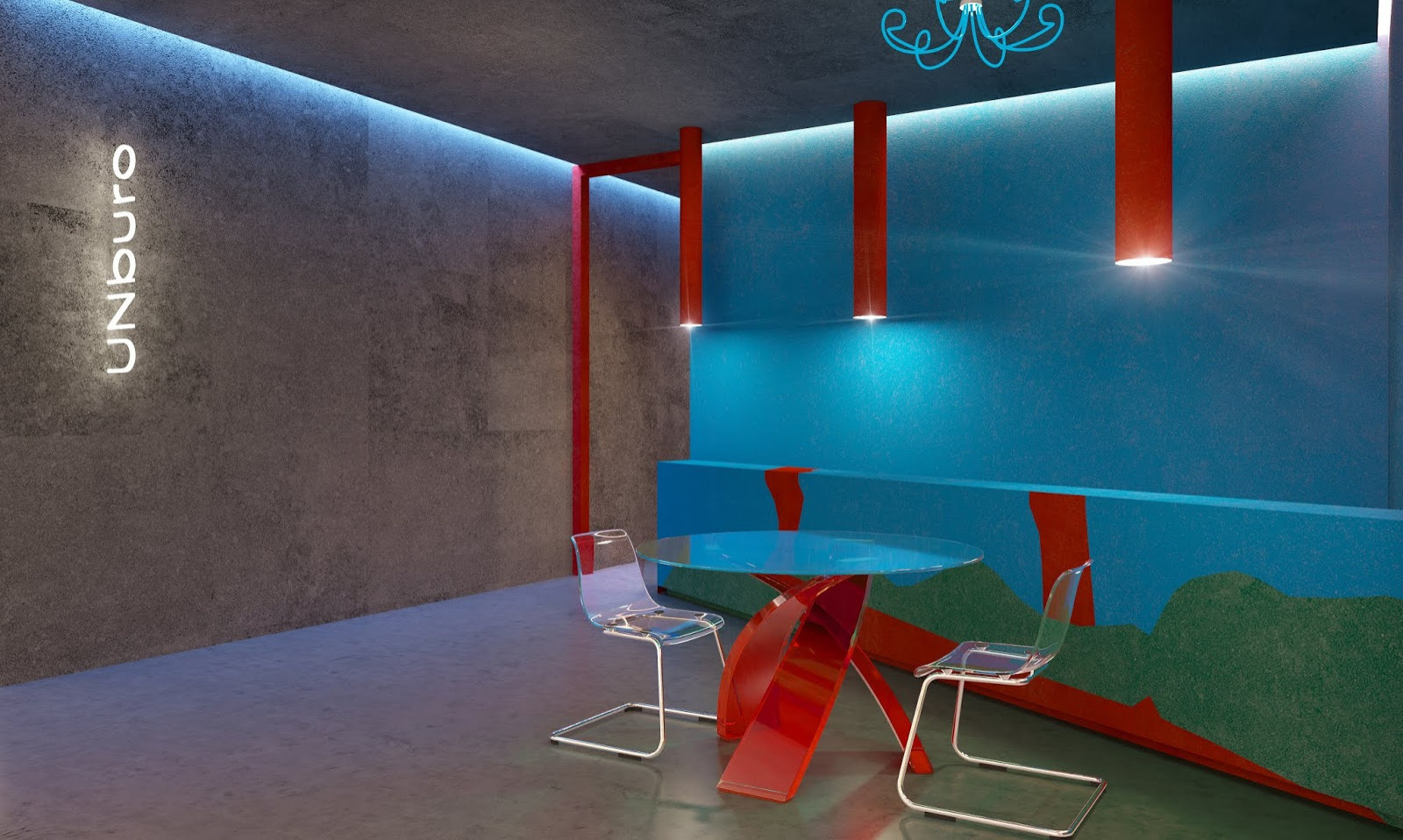 The draft of exhibition stand