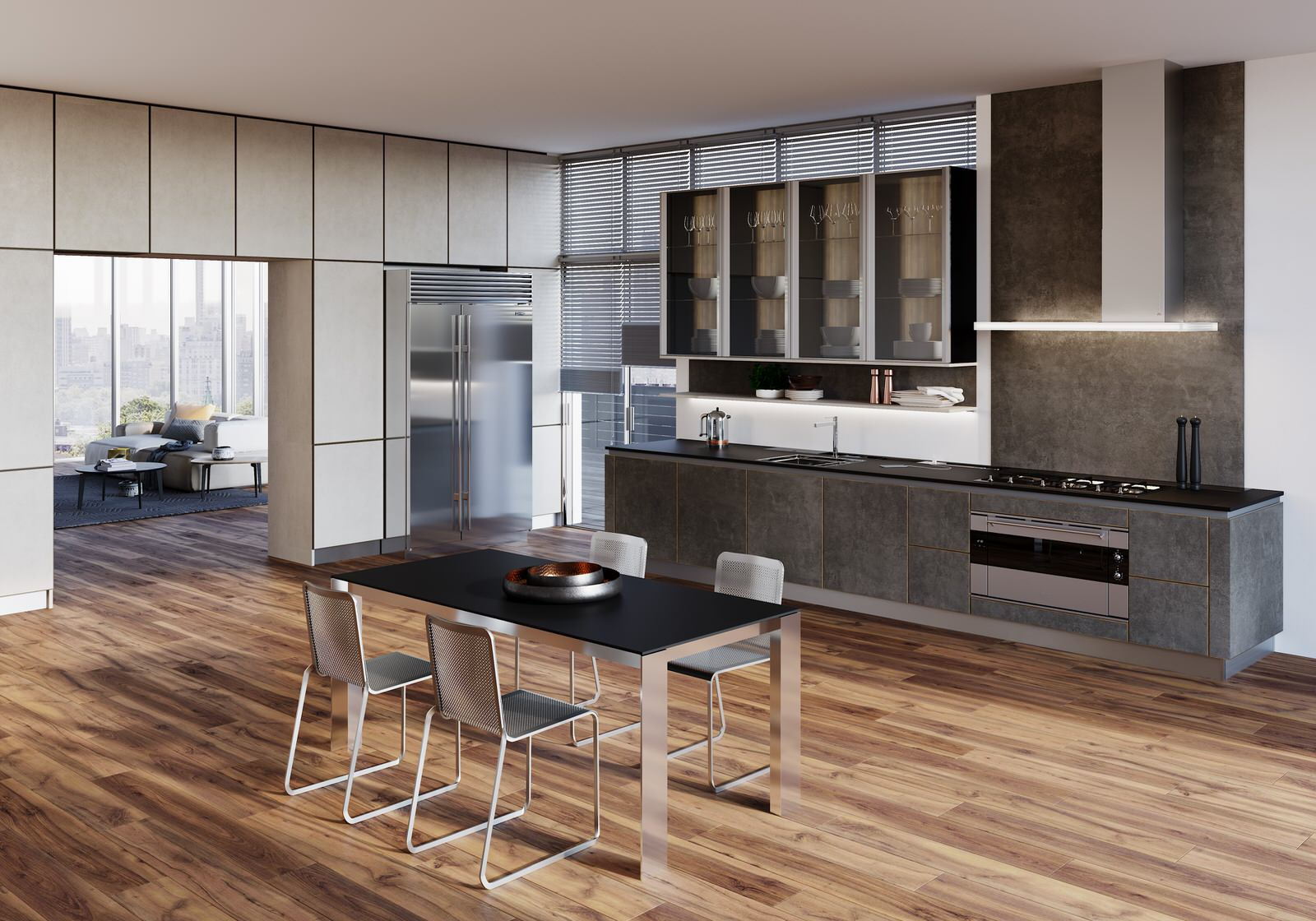 Wood granite
