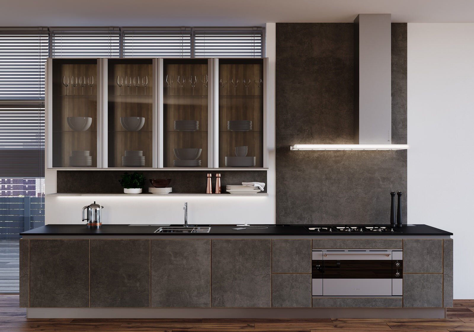 Wood granite