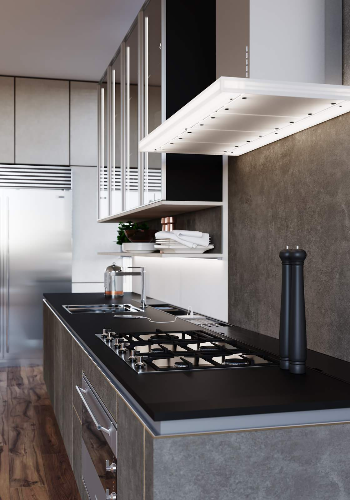 Wood granite