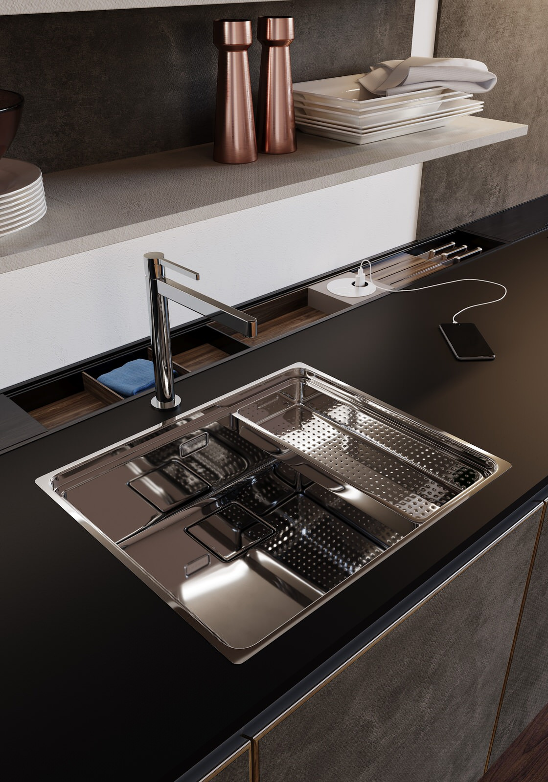 Wood granite
