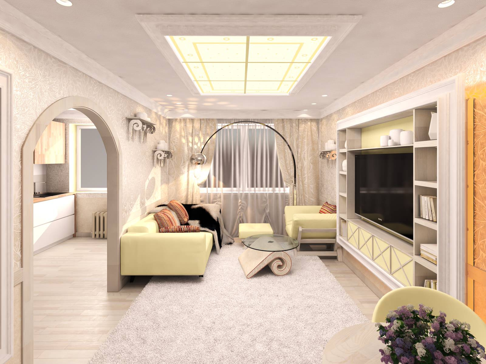 Интерьер квартиры 70м2