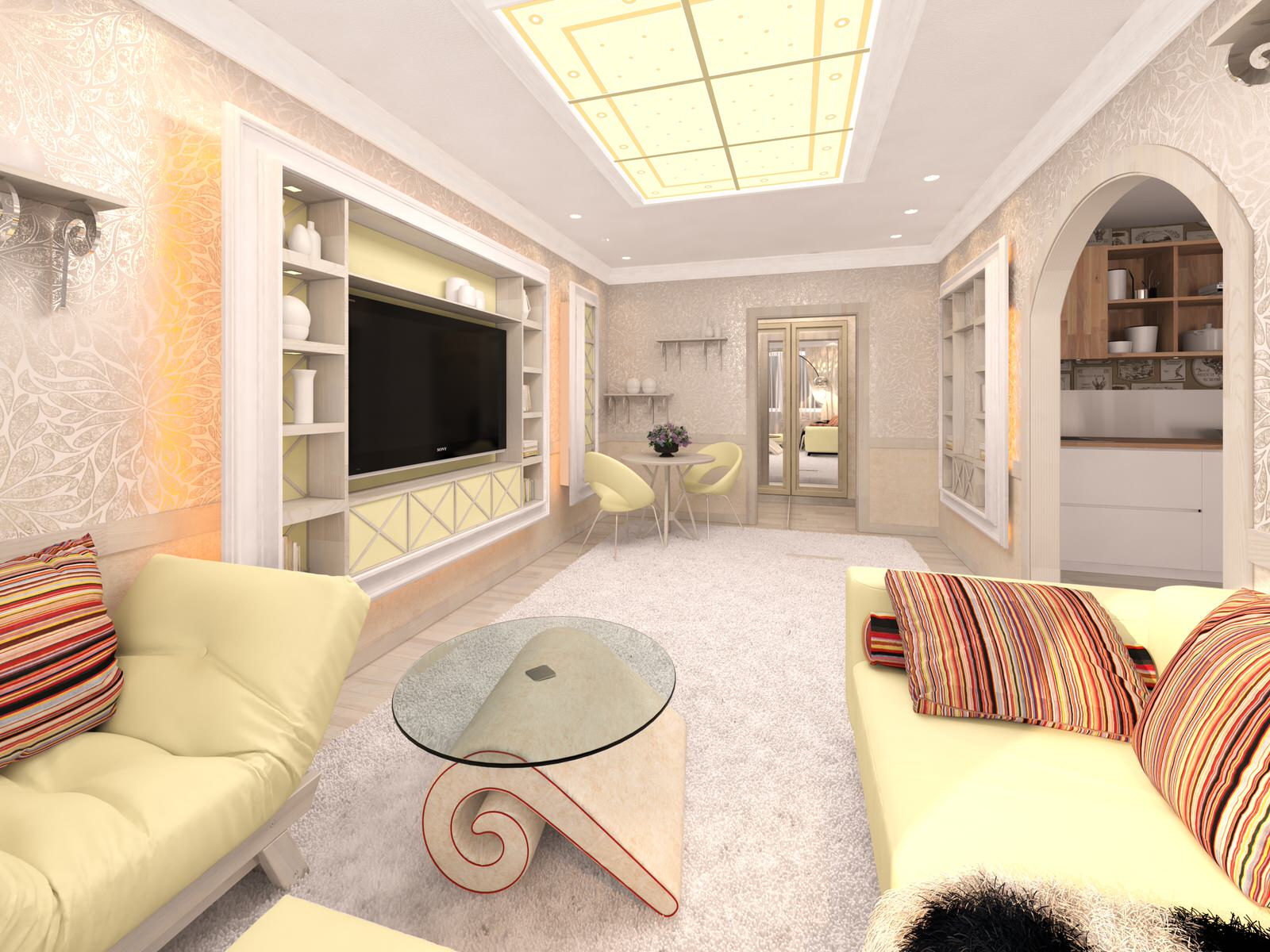 Интерьер квартиры 70м2