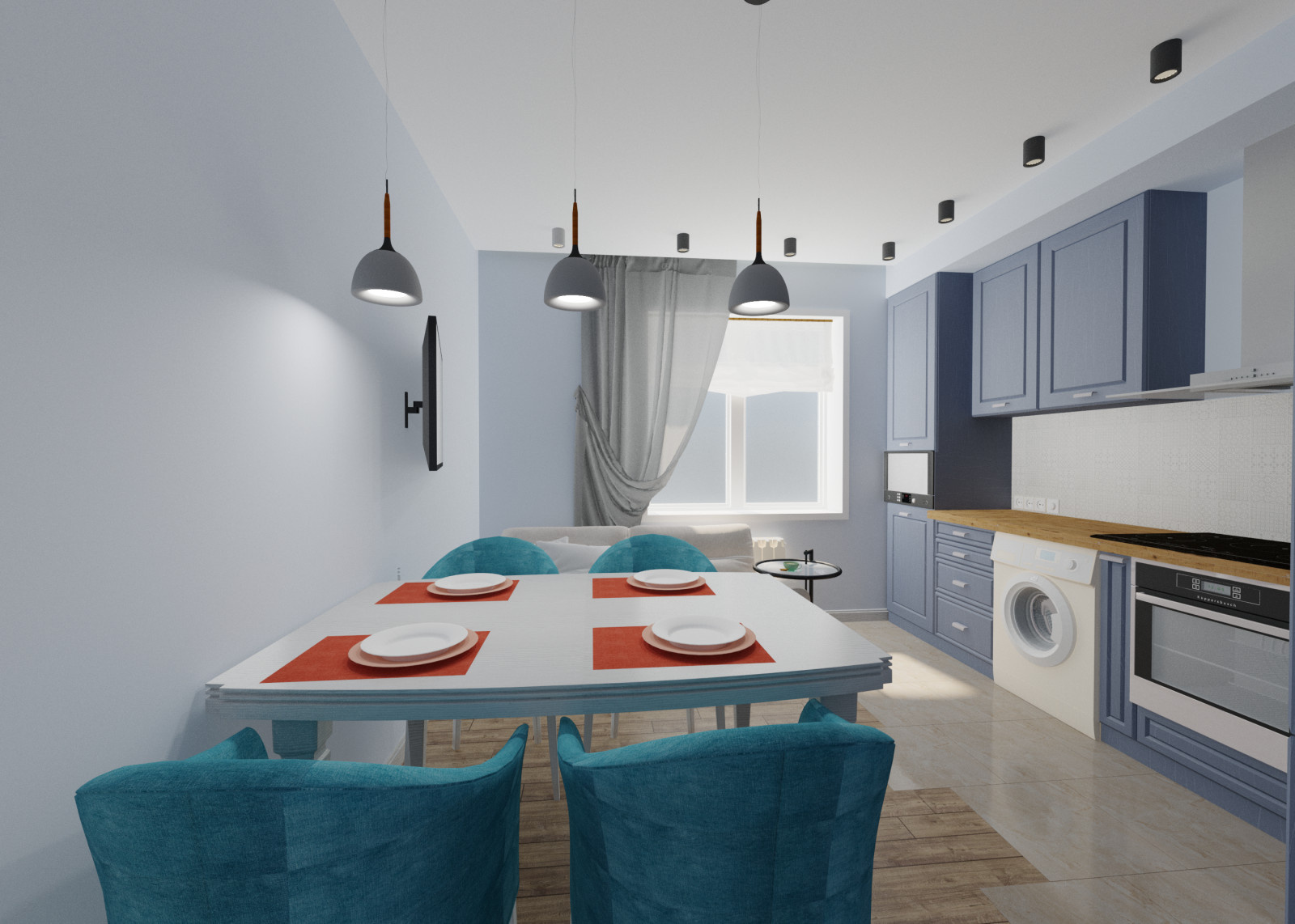 Дизайн квартиры 56 кв.м