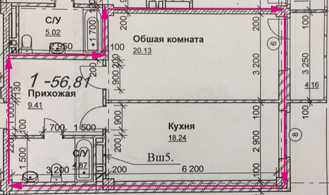 Квартира-студия для молодой девушки