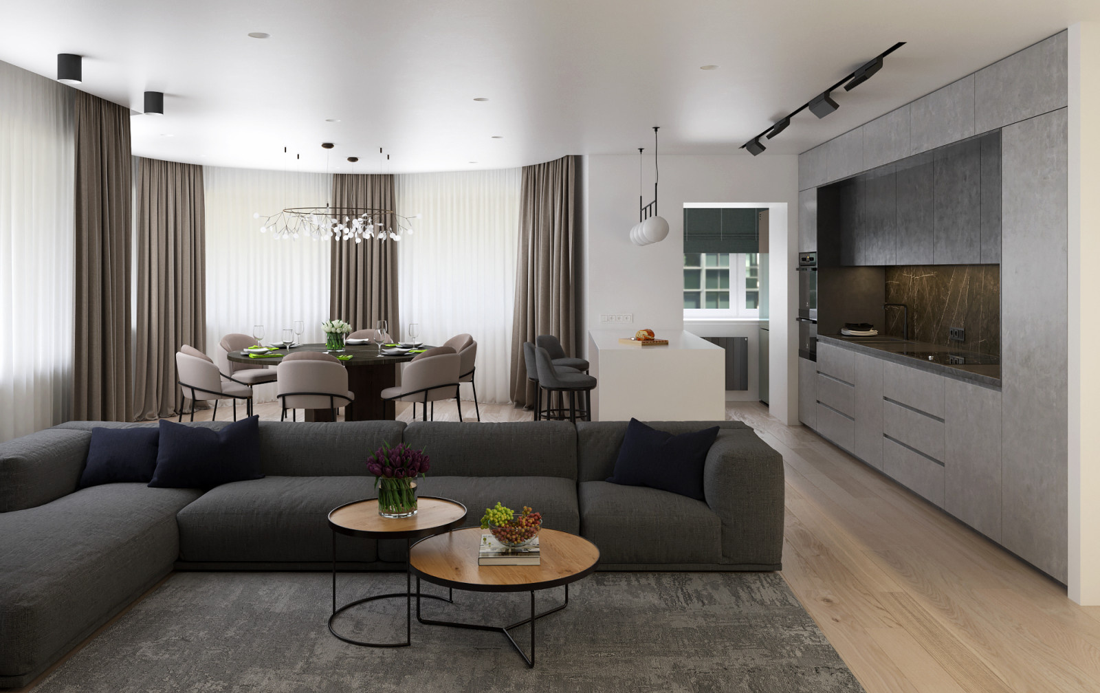 Дизайн квартиры 150 м² в Самаре