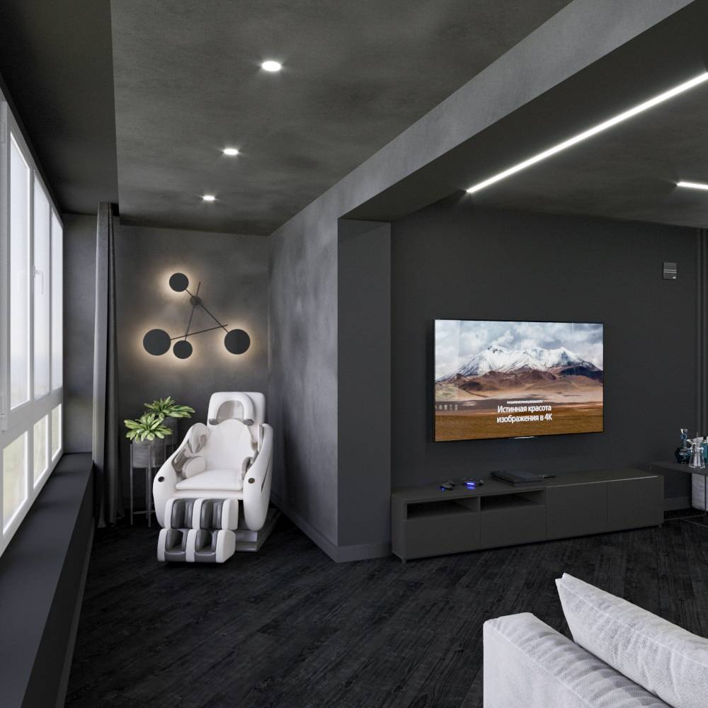 Квартира 23 этаж (Кабинет)