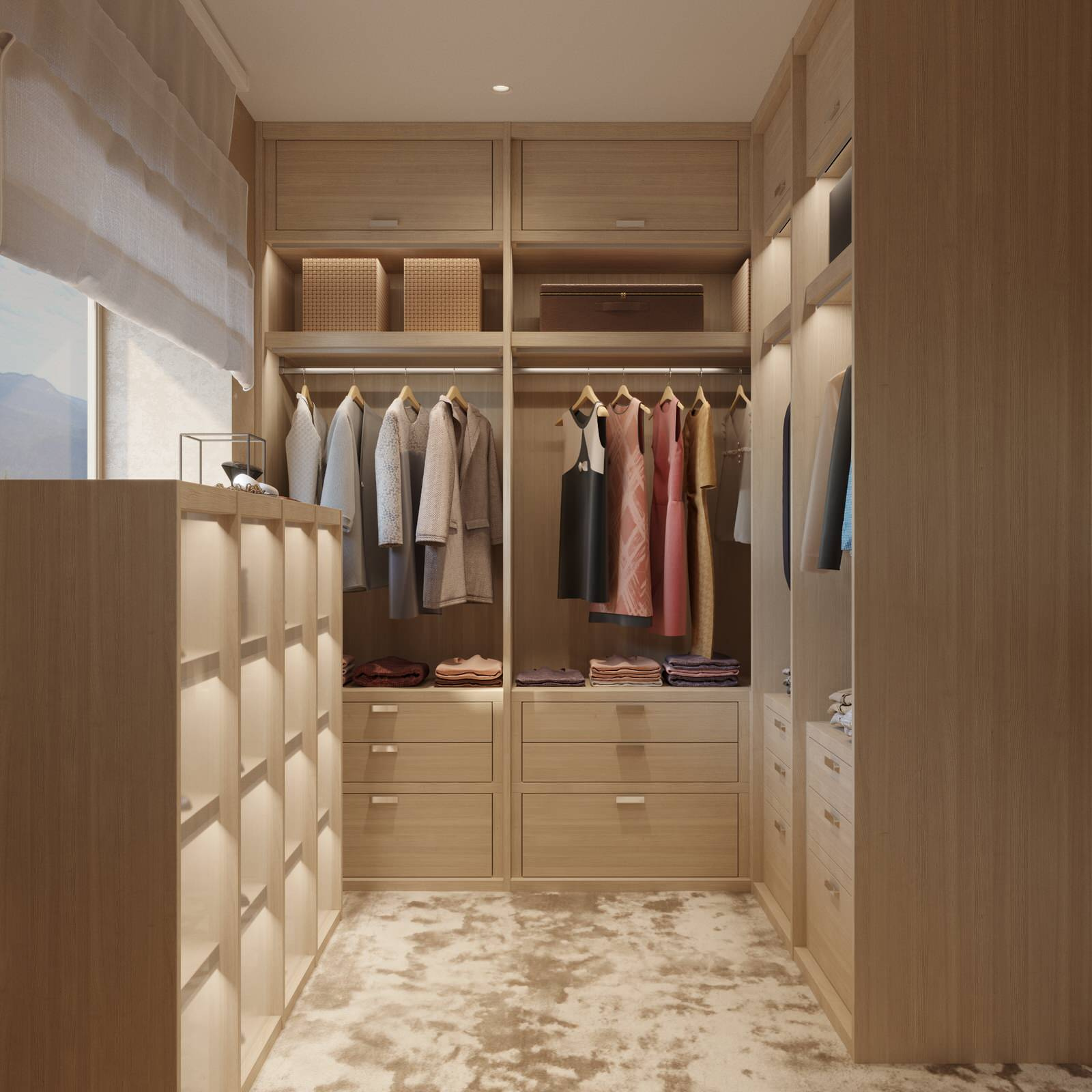 Дом в Веселом master bedroom + wardrobe