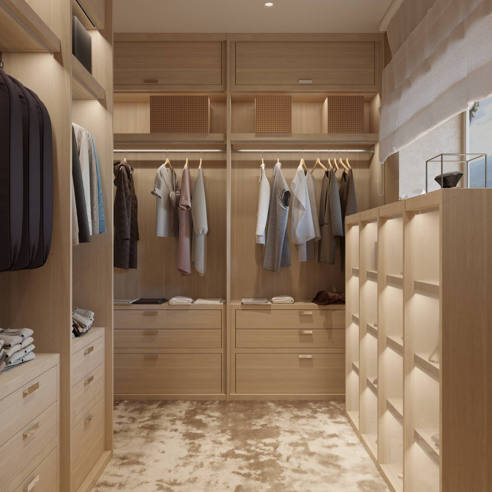 Дом в Веселом master bedroom + wardrobe