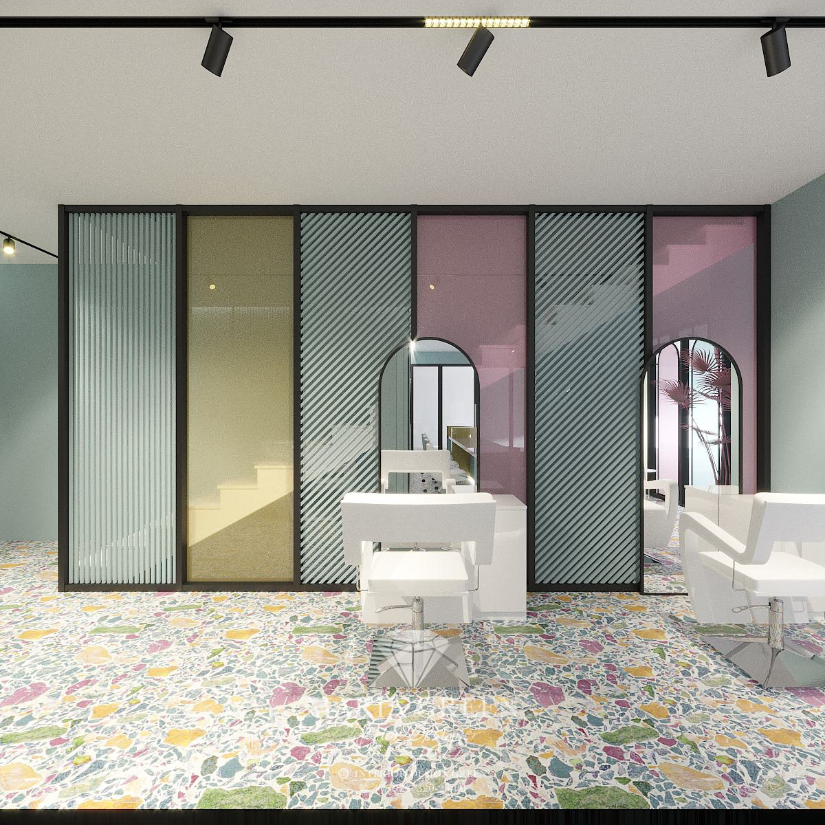 A stylish beauty salon in Milan