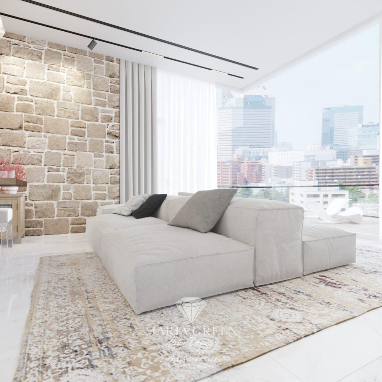 A white loft in Tel Aviv