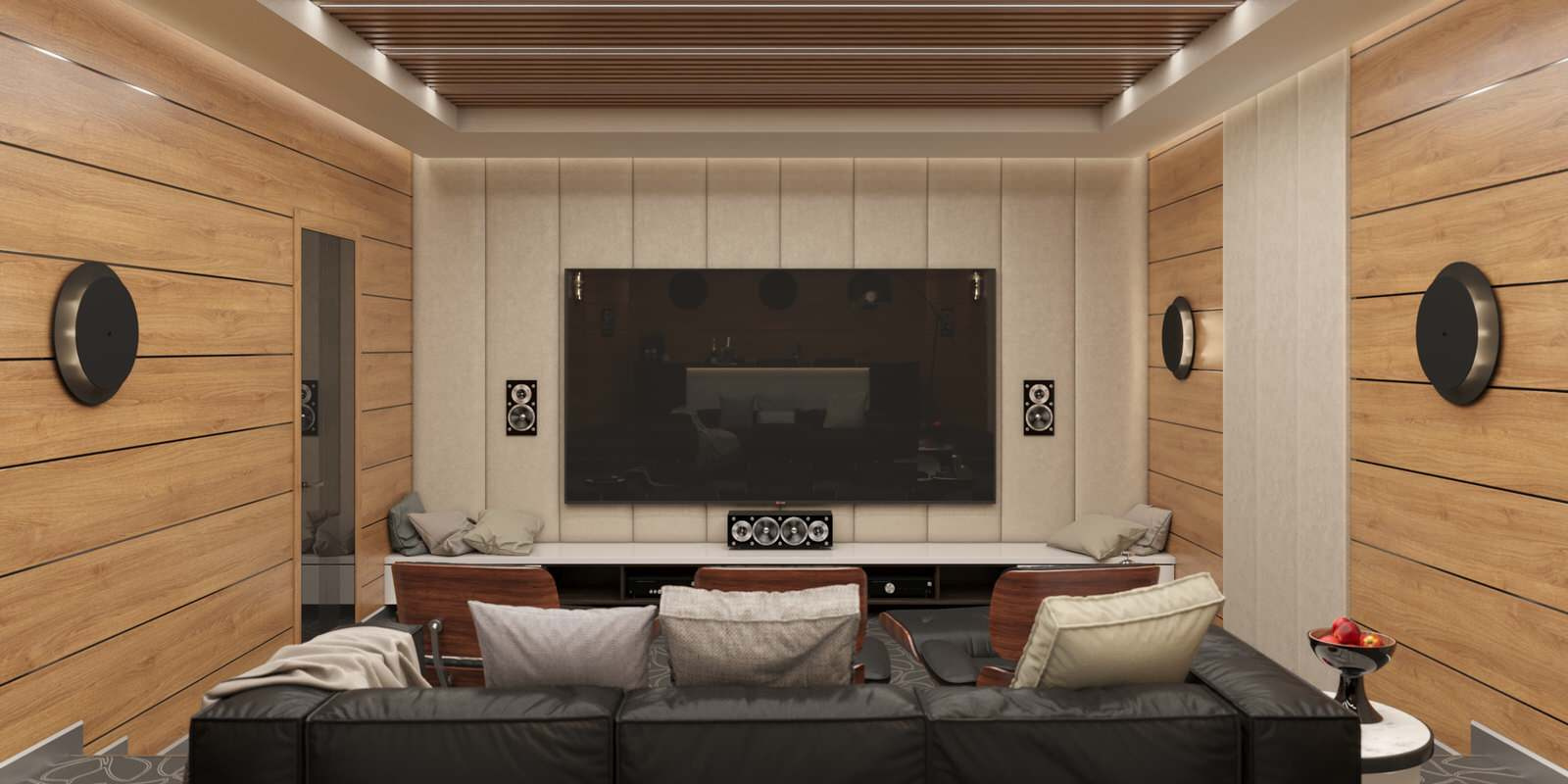 Визуализация домашнего кинотеатра "Ретро"