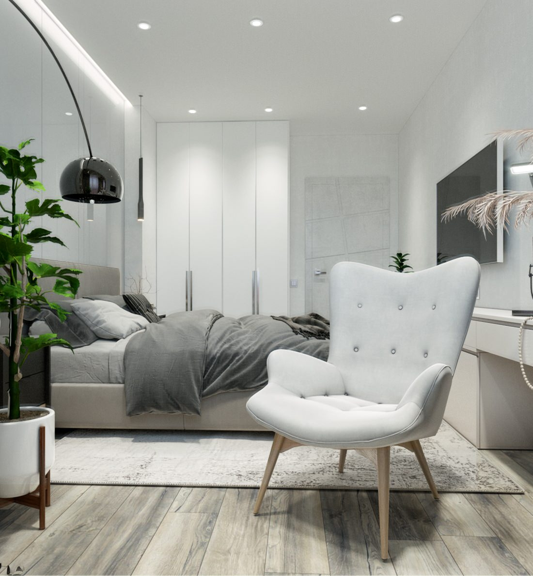 Реализация 2020: спальня в квартире 85м², Ростов-на-Дону